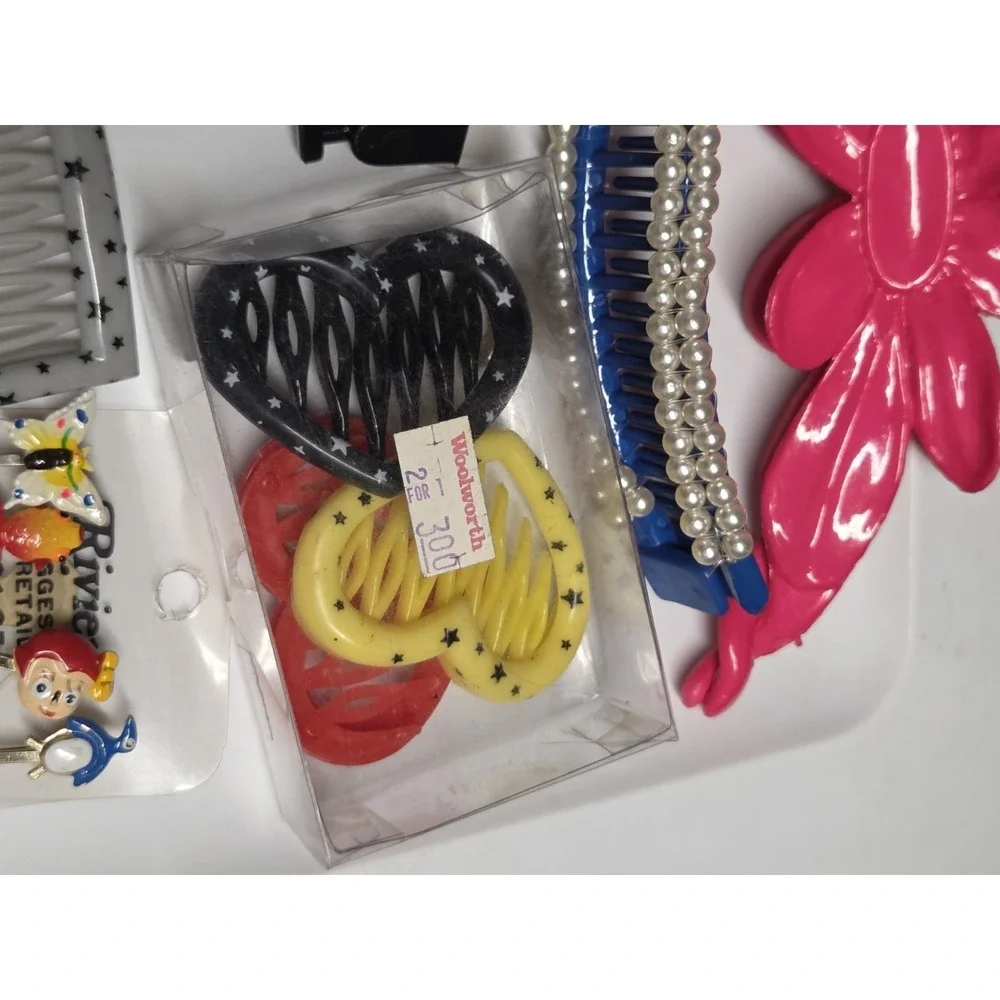 Vintage 80s 90s Hair Barrettes Banana Claw Clips Goody Mixed Lot